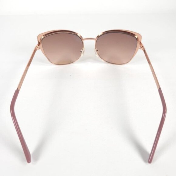 OSCAR DE LA RENTA OSS3077F 780 CE#2 Rose Gold Mauve Cat Eye Sunglasses Hard Case
